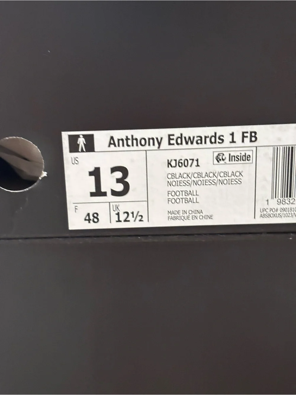 Adidas Anthony Edwards AE 1 Men’s Size 10-13 Football Cleats BRAND NEW | KJ6071